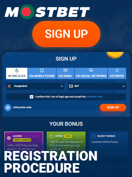 How to register at Mostbet Bangladesh