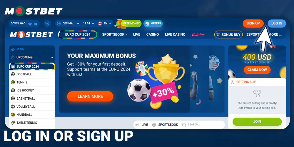 Login or Register at Mostbet Bangladesh